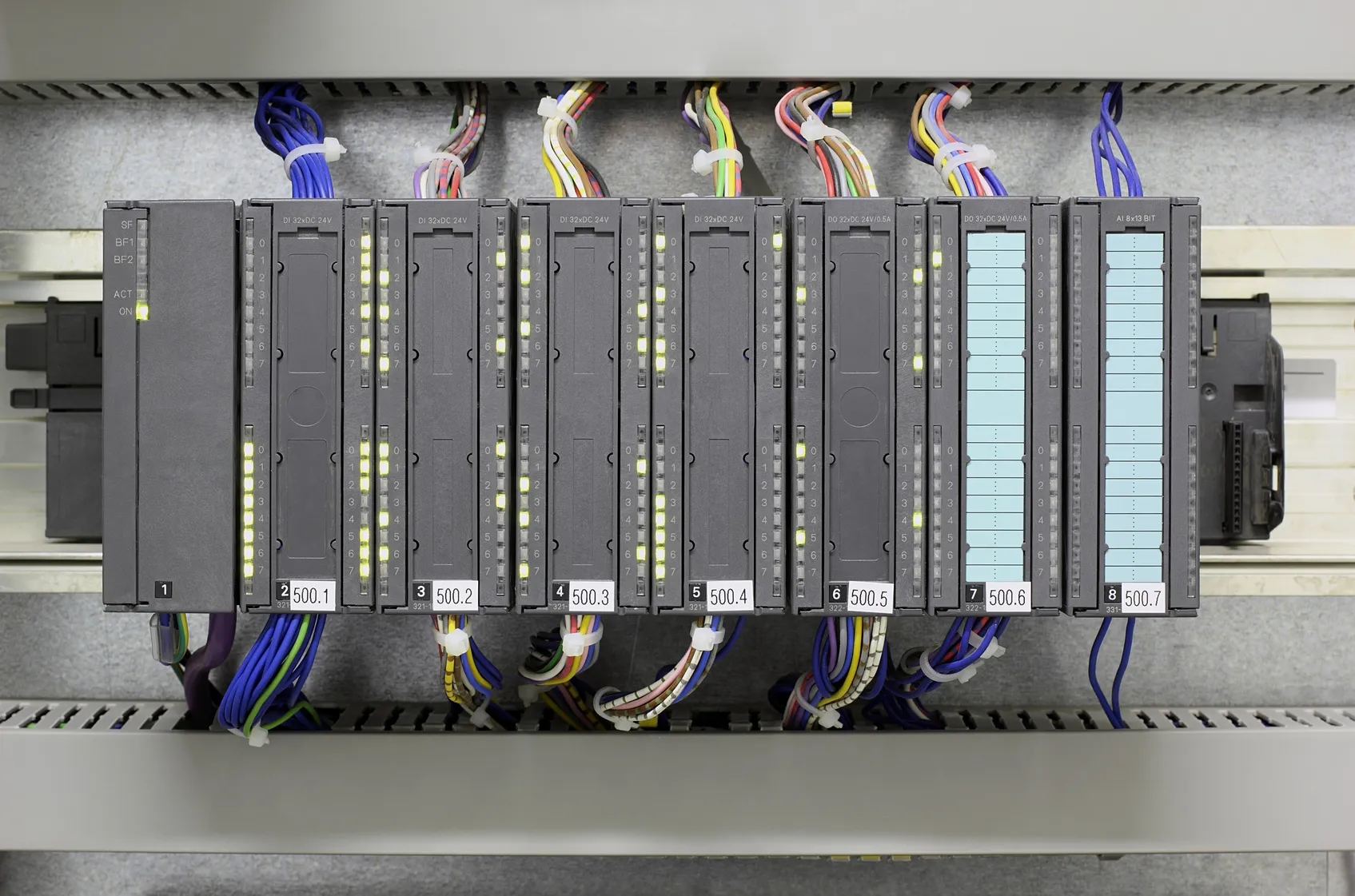 Siemens-SPS in einem Schaltschrank — Steuerungswelt, in der wir seit Jahren zu Hause sind