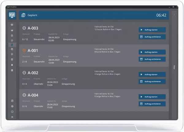 MES Individualsoftware — Prozessvisualisierung in der Produktion